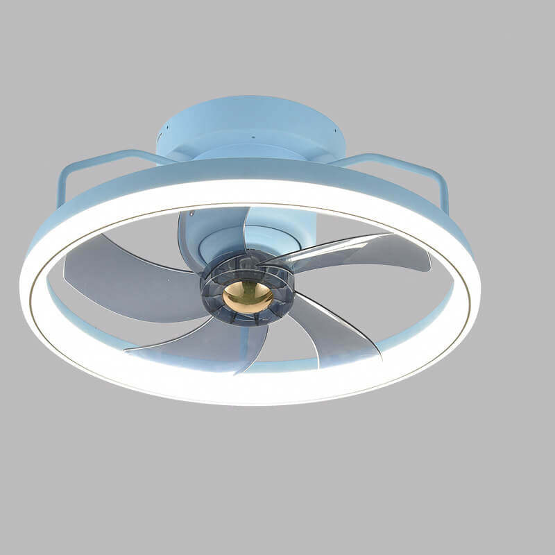 Minimalist Ring Shade Mount Ceiling Fan Light