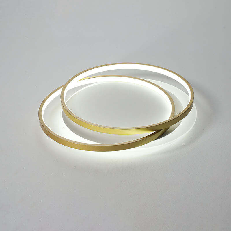 Nordic Luxury Circle Aluminum LED Flush Mount Light