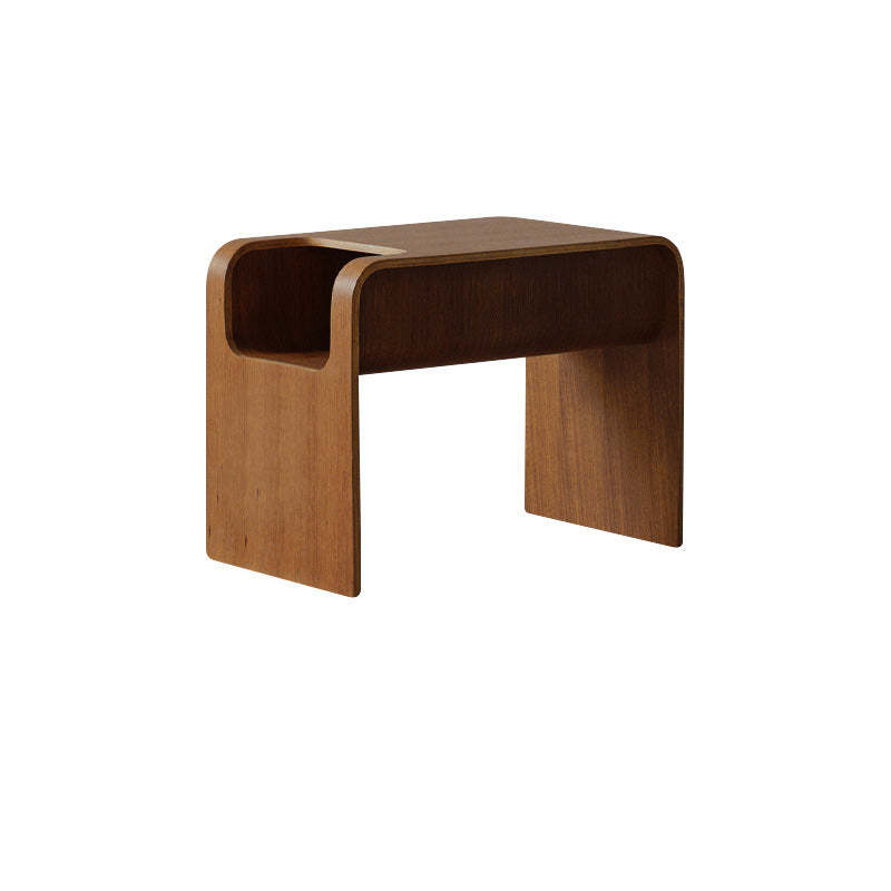 Minimalist Wood Storage End Table