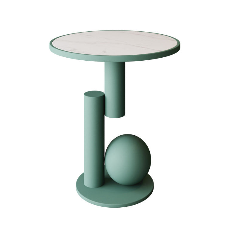 Contemporary Sintered Stone Geometric Coffee Table