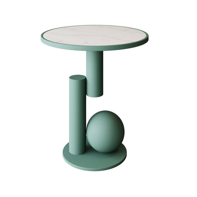 Contemporary Sintered Stone Geometric Coffee Table