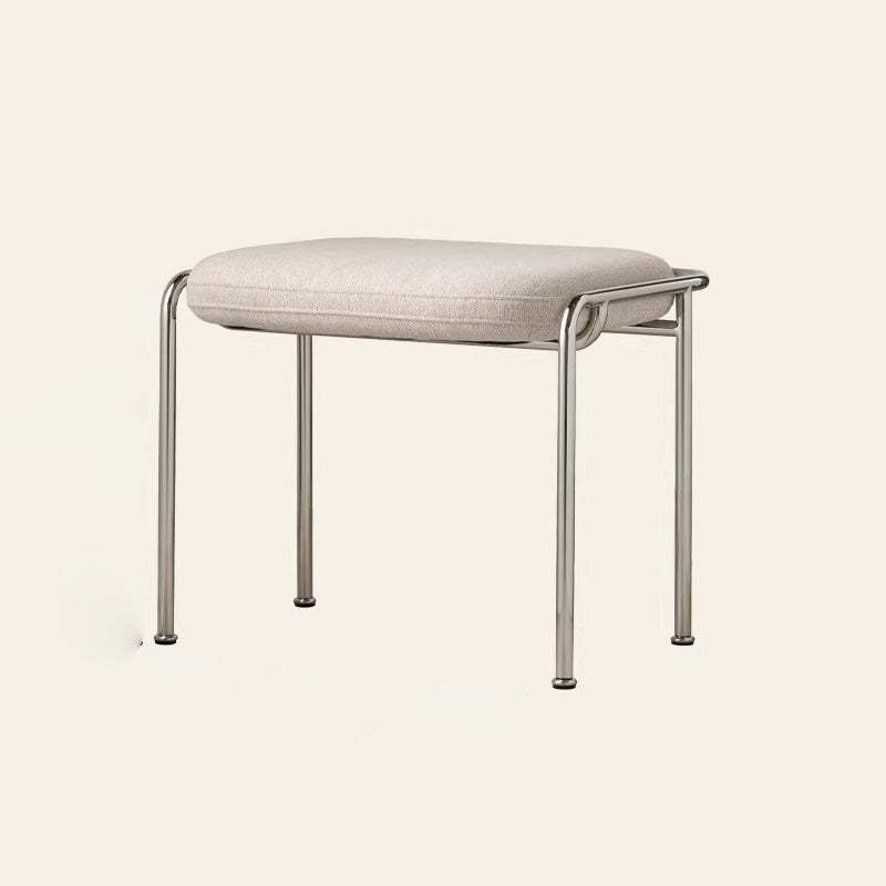 Scandinavian Backless Upholstered Vanity Stool