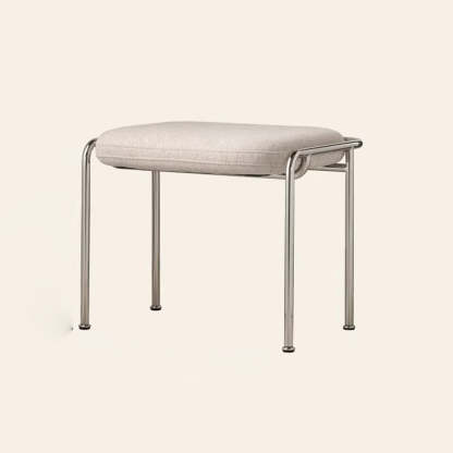 Scandinavian Backless Upholstered Vanity Stool