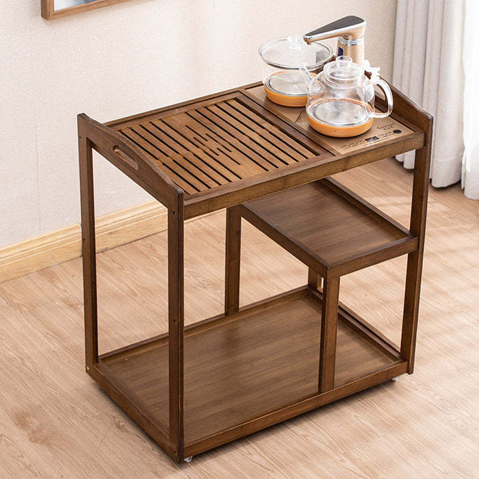 Minimalist Solid Wood 3-Tier End Table