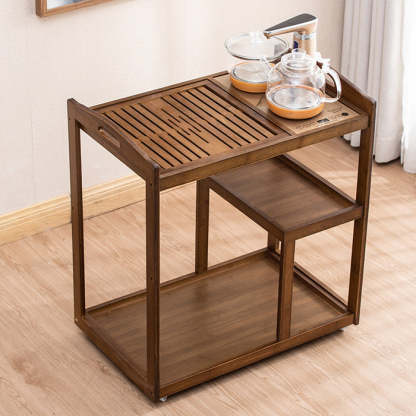 Minimalist Solid Wood 3-Tier End Table