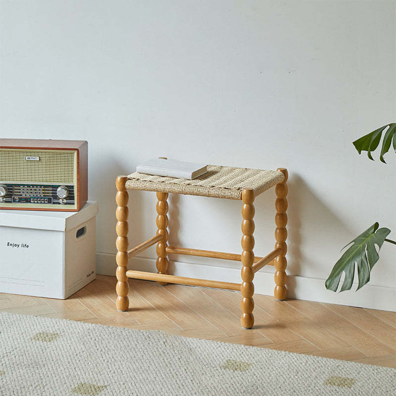 Vintage Wood Kraft Rope Coffee Table