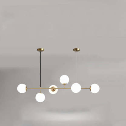 Nordic Colorful Orb Glass Island Chandelier