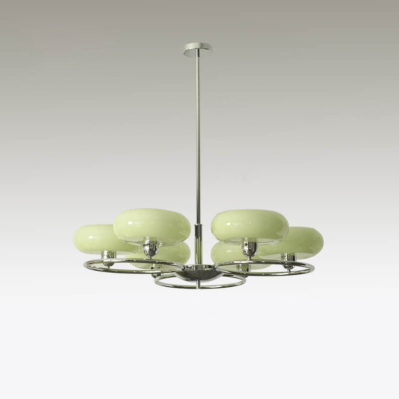Modern circle chrome chandeliers