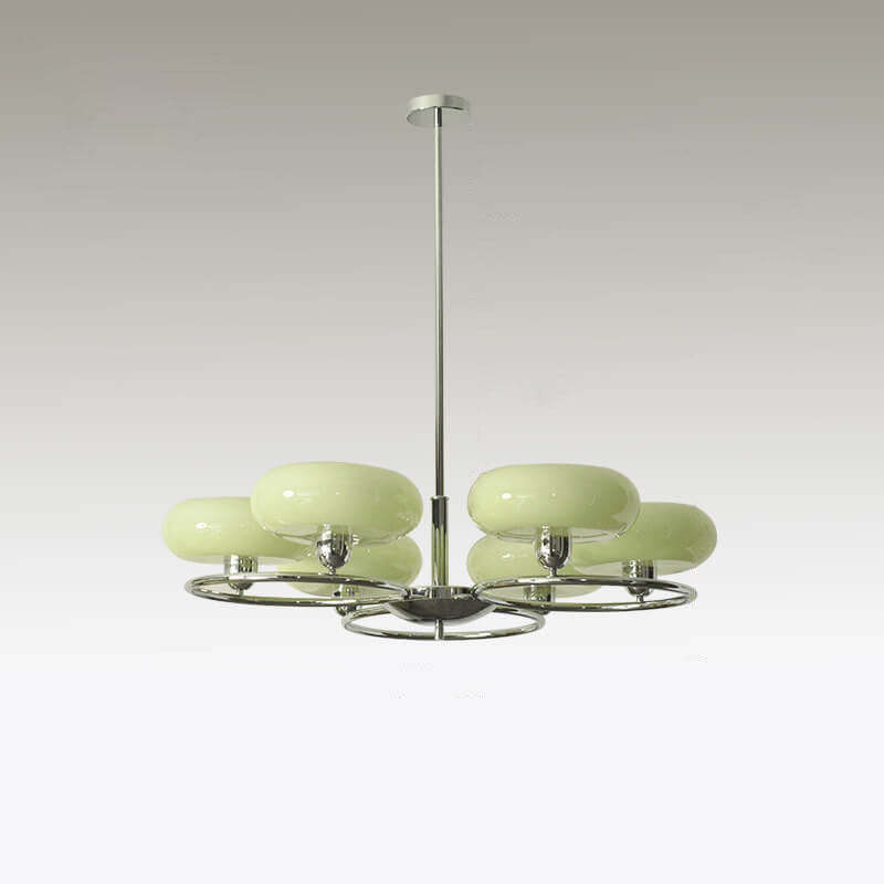 Modern circle chrome chandeliers