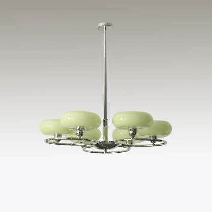 Modern circle chrome chandeliers