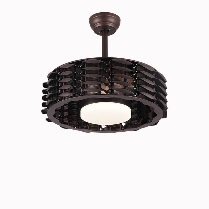 Minimalist Cylinder LED Ceiling Fan Light