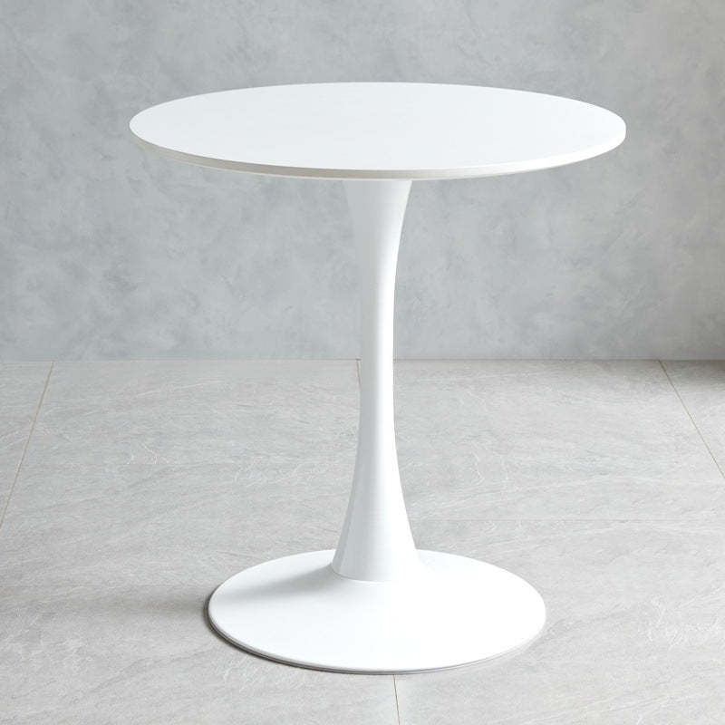 Lighom minimalist engineered round wood coffee tables — 29.13" H x 23.62" Dia / White