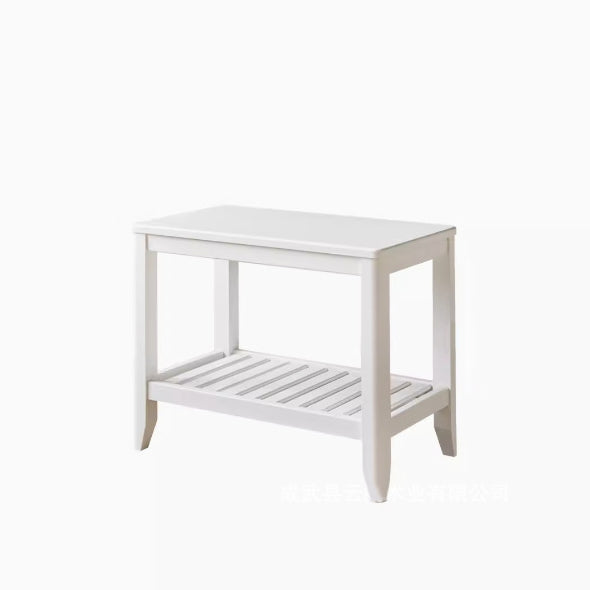 Minimalist Square Wood 4-Leg Coffee Table
