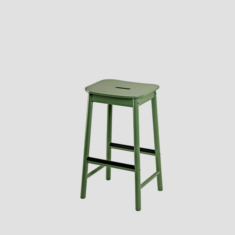 Minimalist Rectangular Birch Bar Stool