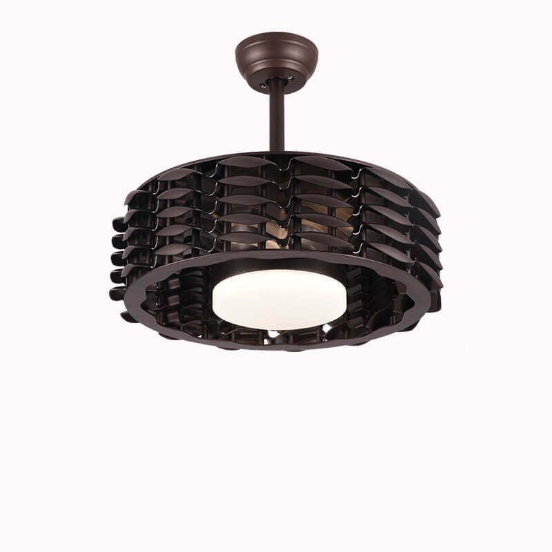 Minimalist Cylinder LED Ceiling Fan Light
