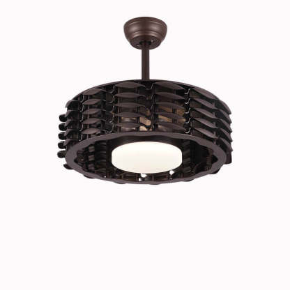 Minimalist Cylinder LED Ceiling Fan Light