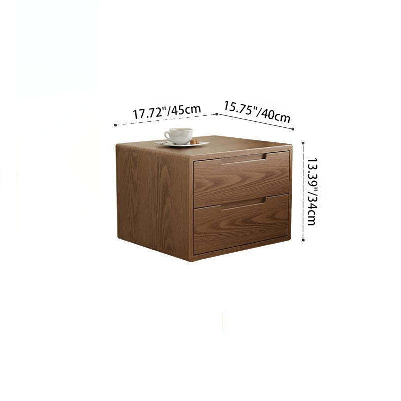 Modern Rubber Wood Bedside Nightstand