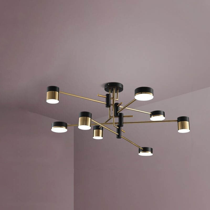 Minimalist Black Gold Balanced Ceiling Light