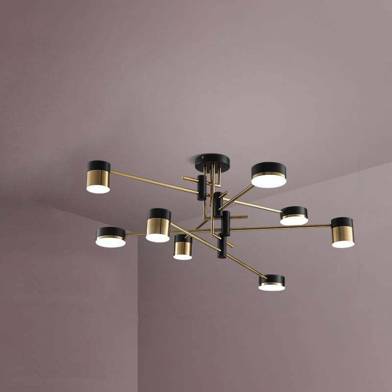 Minimalist Black Gold Balanced Ceiling Light