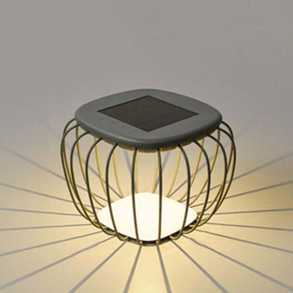 Solar Minimalist Cage LED Outdoor Landscape Light