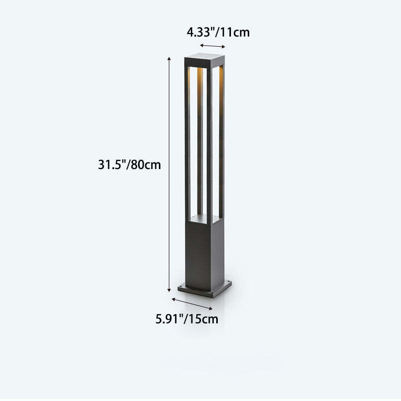 Minimalist Cylinder Square Aluminum LED Landscape Light