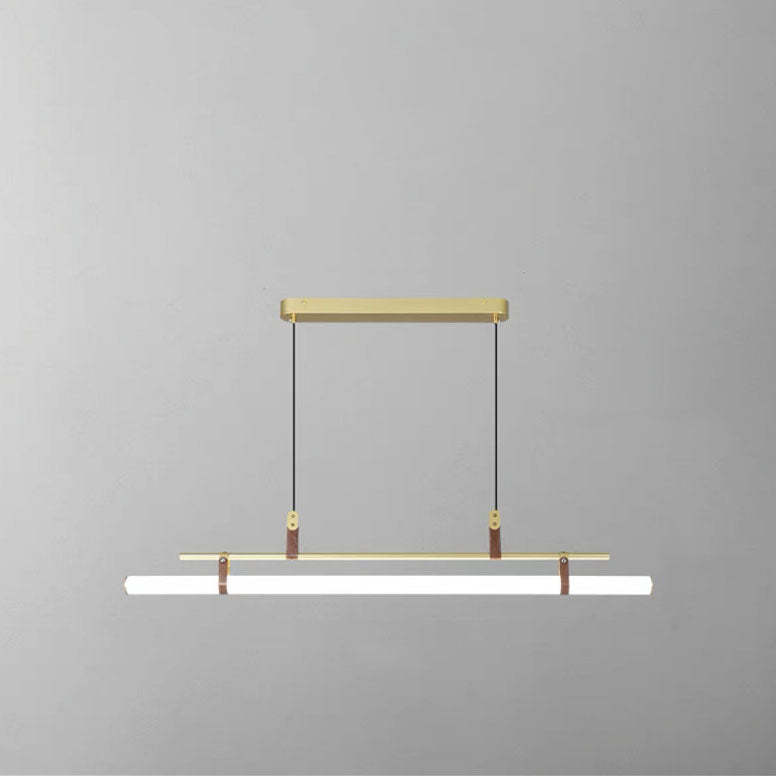 Nordic Minimalist Leather LED Island Chandelier