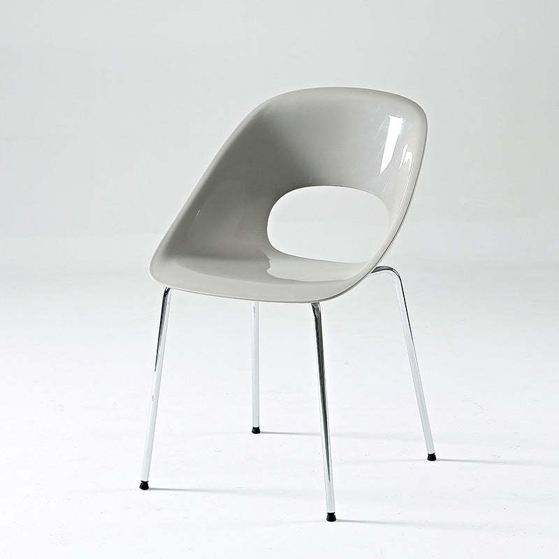 Hollow Back Metal Dining Chair