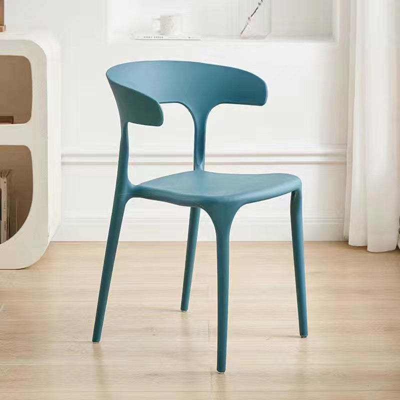Minimalist Cow Corner Plastic Dining Chair