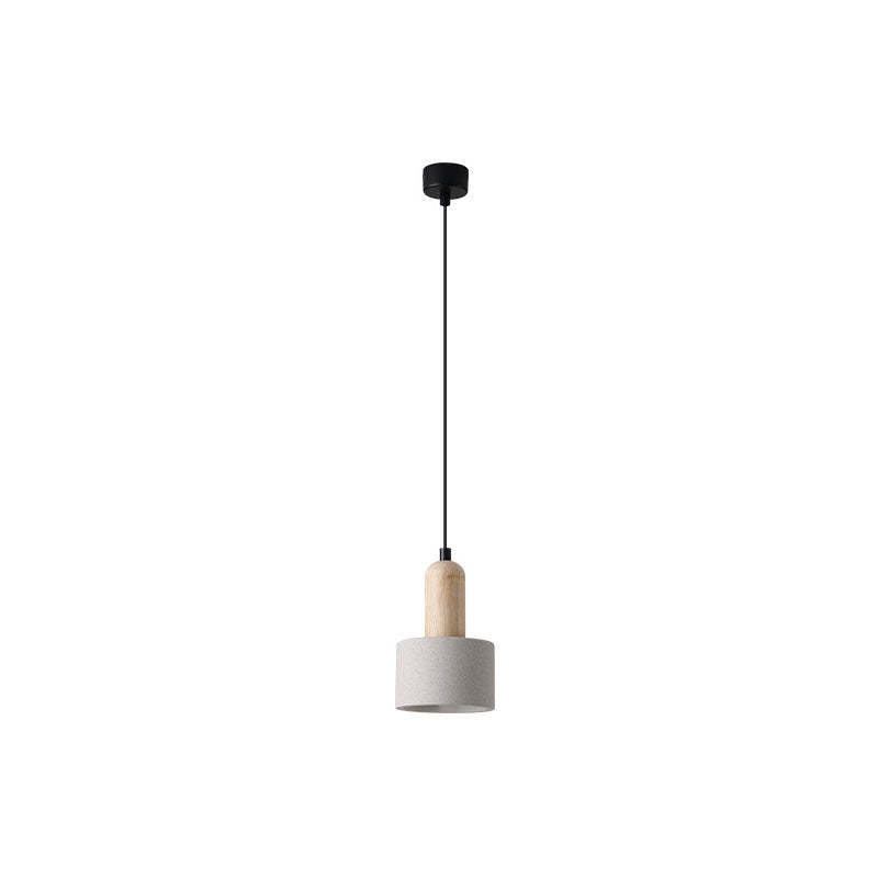 Scandinavian Cement Dome Glass Pendant Light