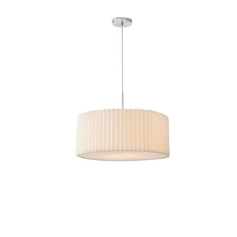 Nordic Minimalist Pleated Fabric Drum Cone Pendant Light
