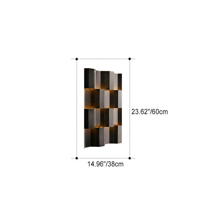 Retro Aluminum Rectangular LED Wall Sconce
