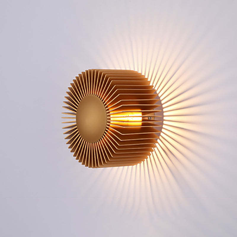 Minimalist Aluminum Sunflower LED Sconce