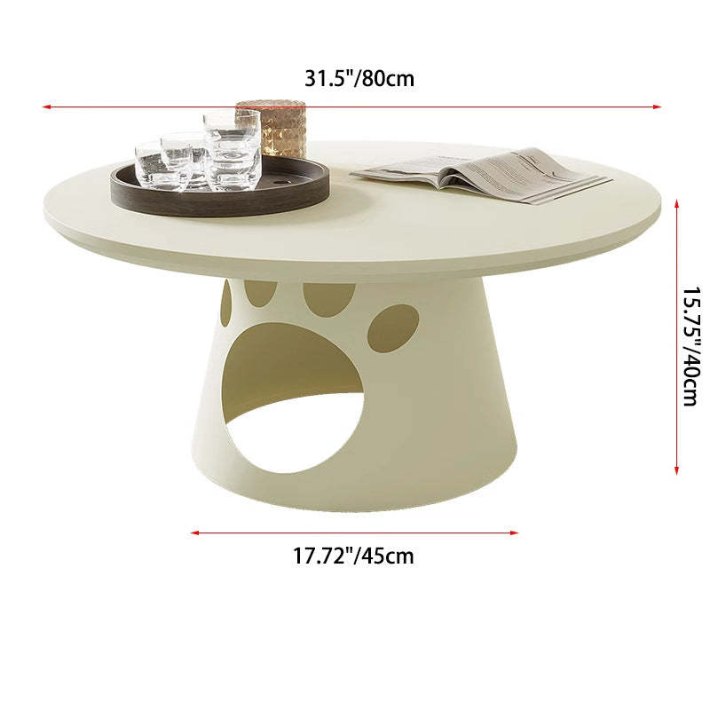 Cat Paw Faux Plate Iron Coffee Table
