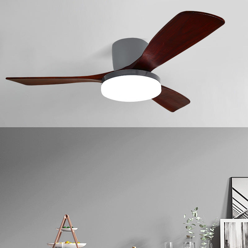 Scandinavian Copper Fan Mount Ceiling Fan Light