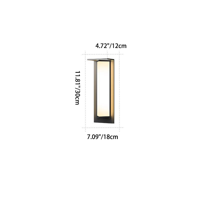 Modern Solar Stainless Steel Glass Prism Wall Sconce — Warm Light (3000K) / C - Small / 3.7V