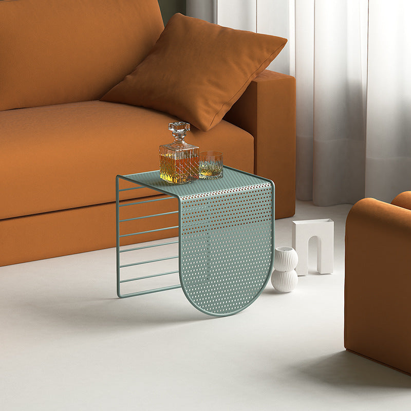 Minimalist Square Iron Panel Coffee Table