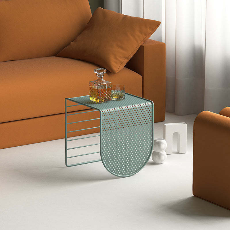Minimalist Square Iron Panel Coffee Table