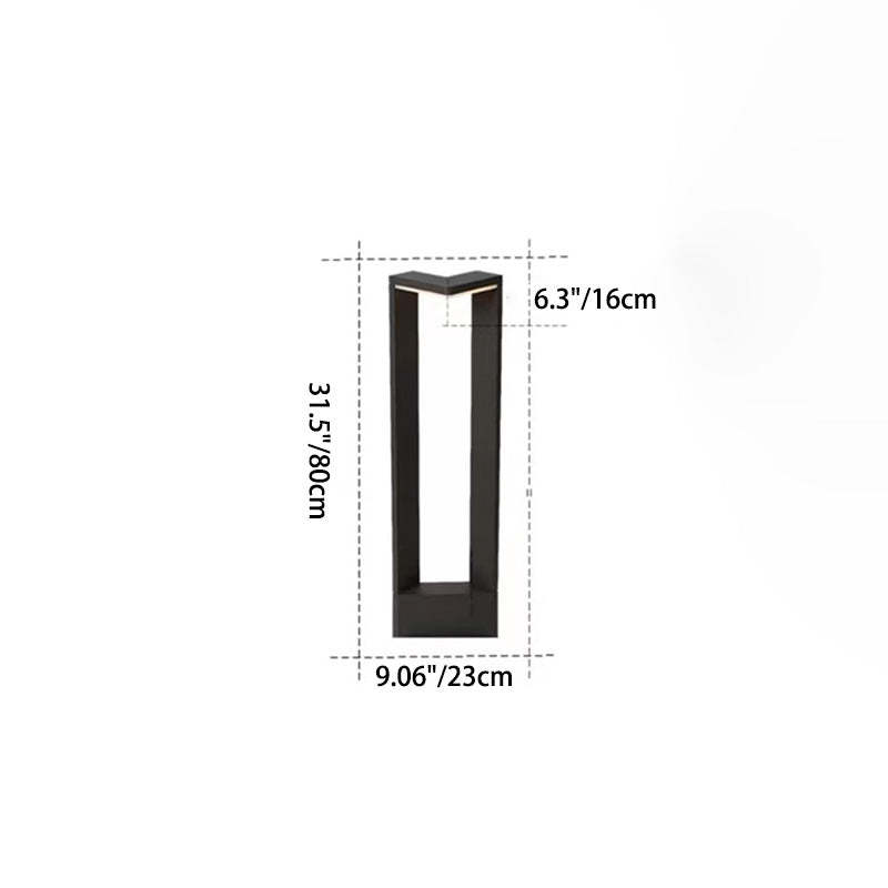 Minimalist Rectangular Aluminum Acrylic LED Landscape Light