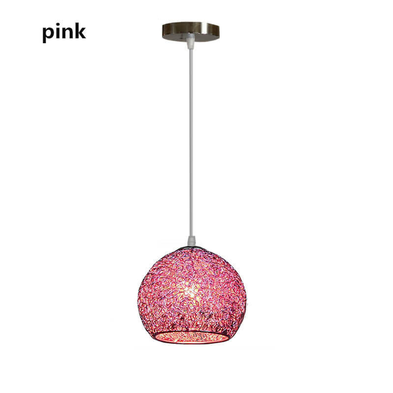 Contemporary Aluminum Macaron Round Pendant Light