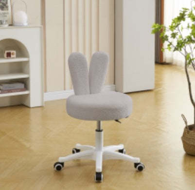 Rabbit-Ear Metal Lambswool Swivel Chair