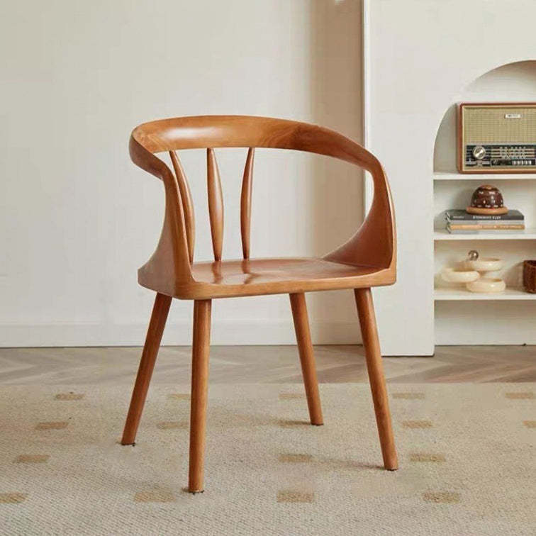 Lighom nordic solid round wood dining chairs & benches