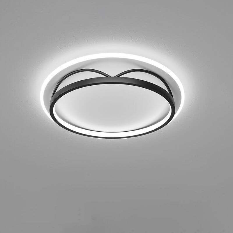 Nordic Minimalist Geometric Art LED Flush Mount Light — Square / White Light (5000K) / 220V-240V For UK/AU
