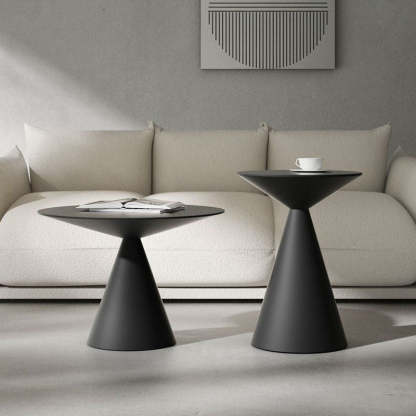 Minimalist Cone Aluminum End Table