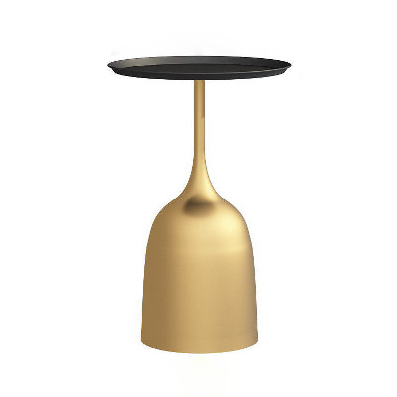 Scandinavian Metal Iron Marble End Table