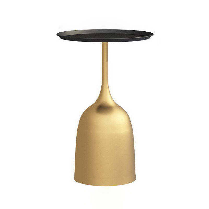 Scandinavian Metal Iron Marble End Table