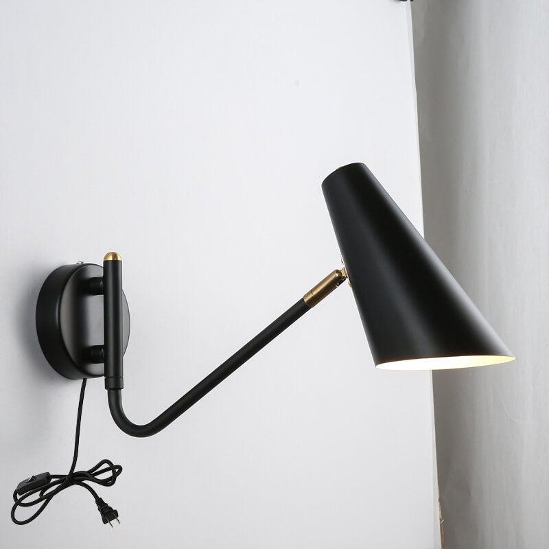 Nordic Rotating Wall Sconce — Black / Plug / 220V-240V For UK/AU
