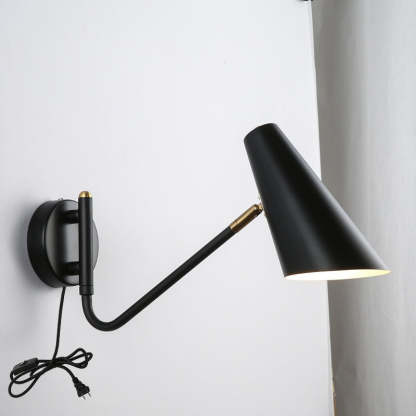 Nordic Rotating Wall Sconce — Black / Plug / 220V-240V For UK/AU
