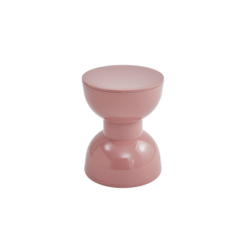 Scandinavian Hourglass Plastic Footstool