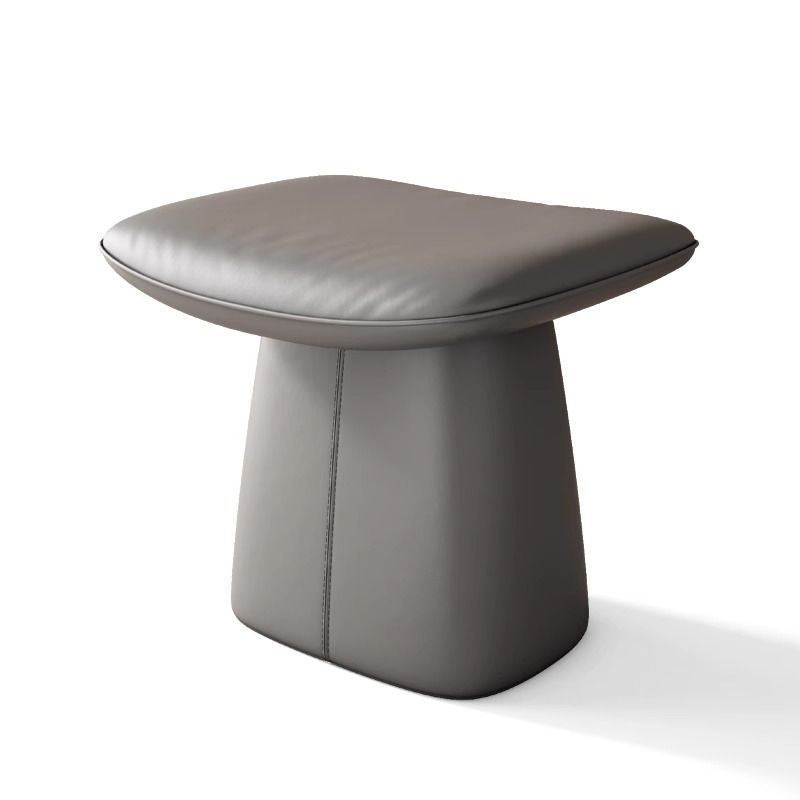 Minimalist Microfiber Leather Vanity Stool
