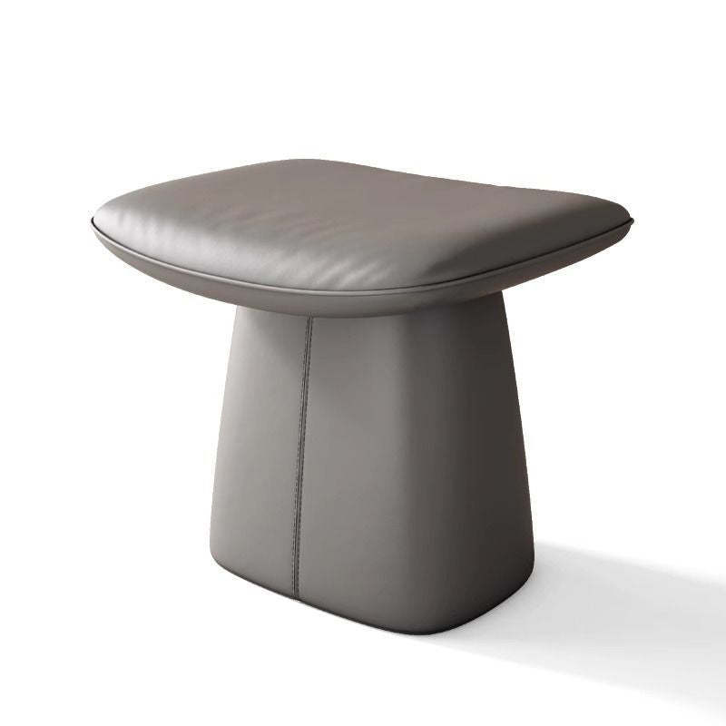 Minimalist Microfiber Leather Vanity Stool